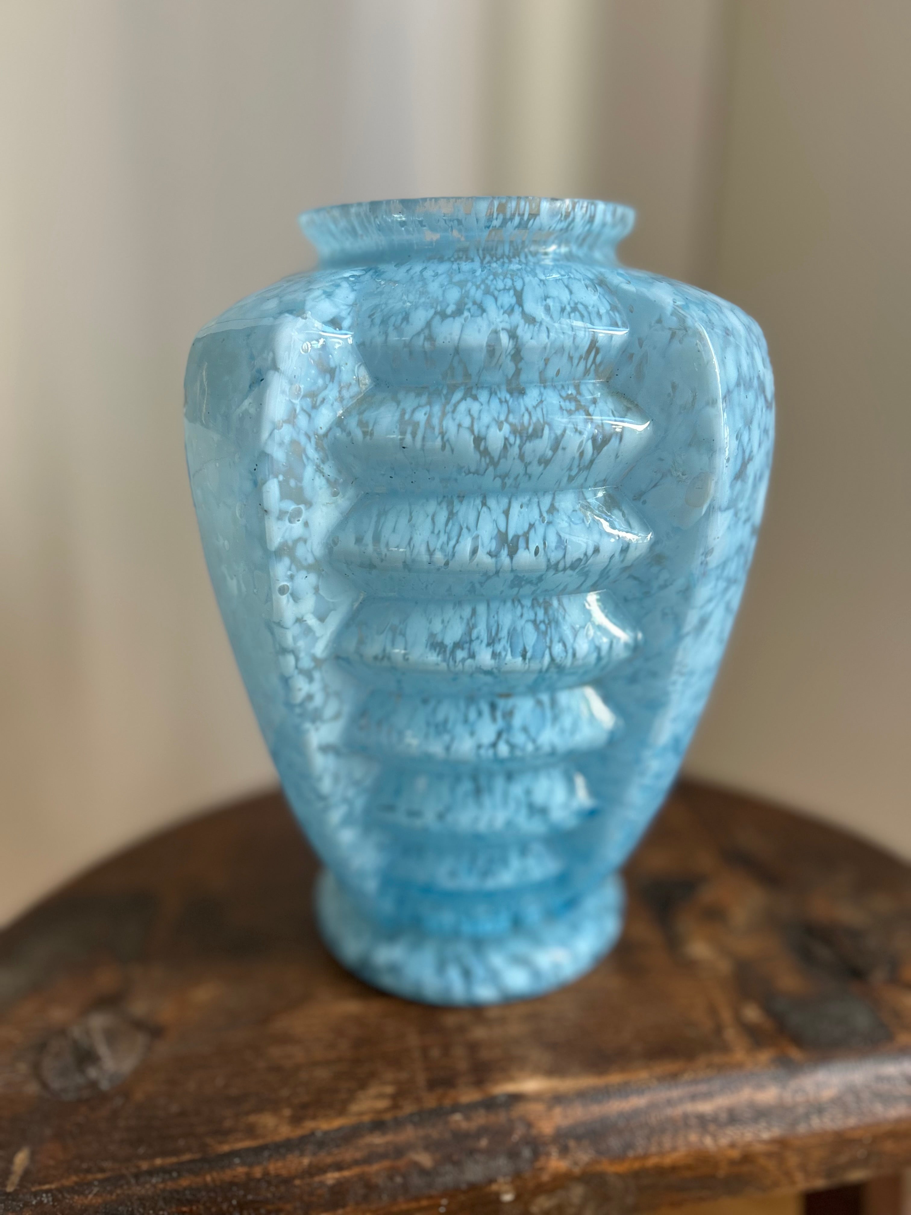 Paire de vases en verre de Clichy