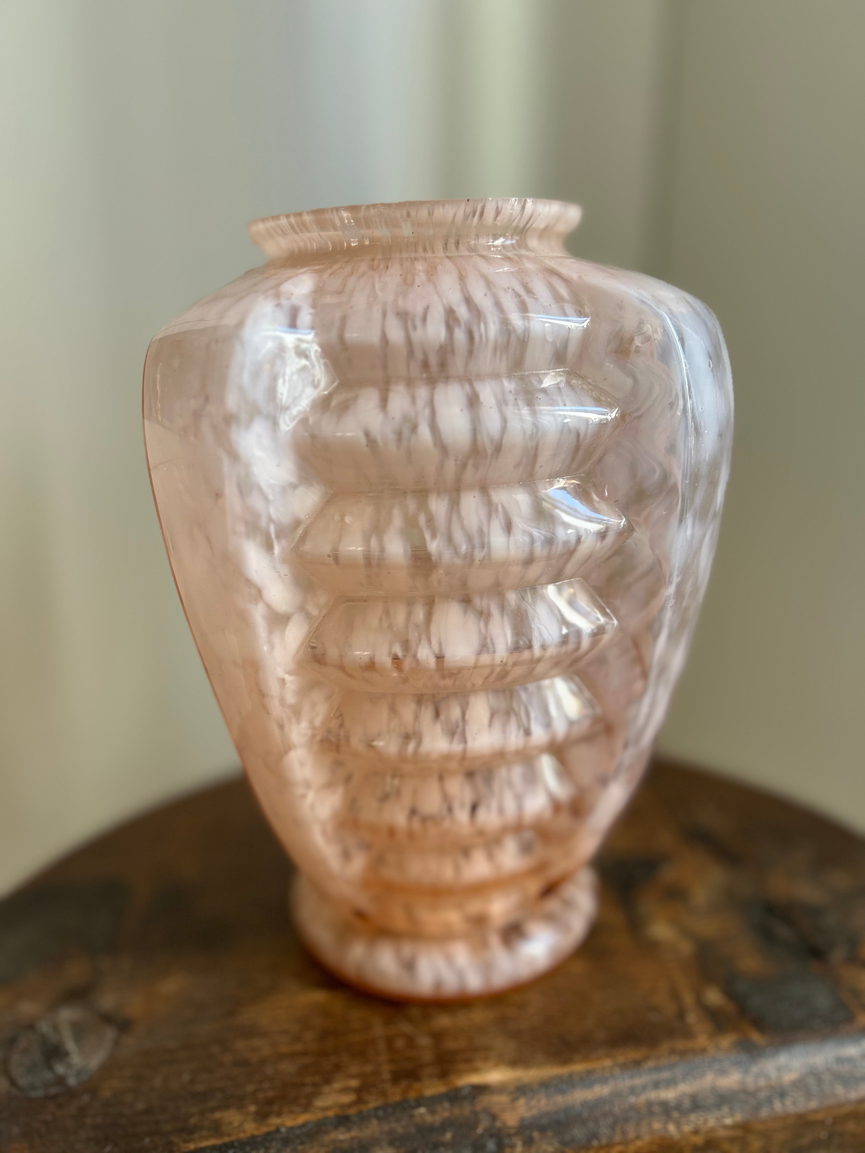 Paire de vases en verre de Clichy