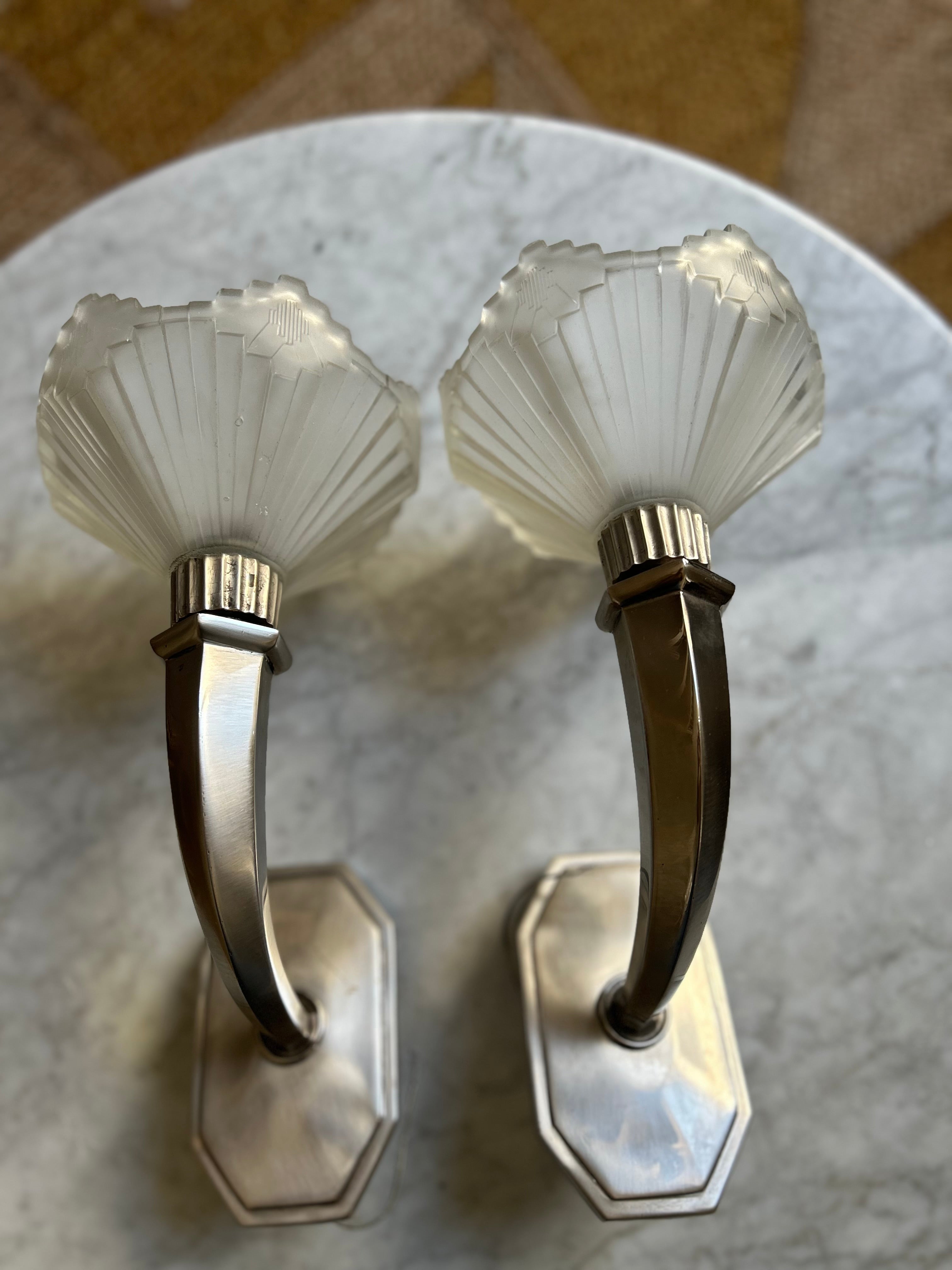 Paire d’appliques Art Déco