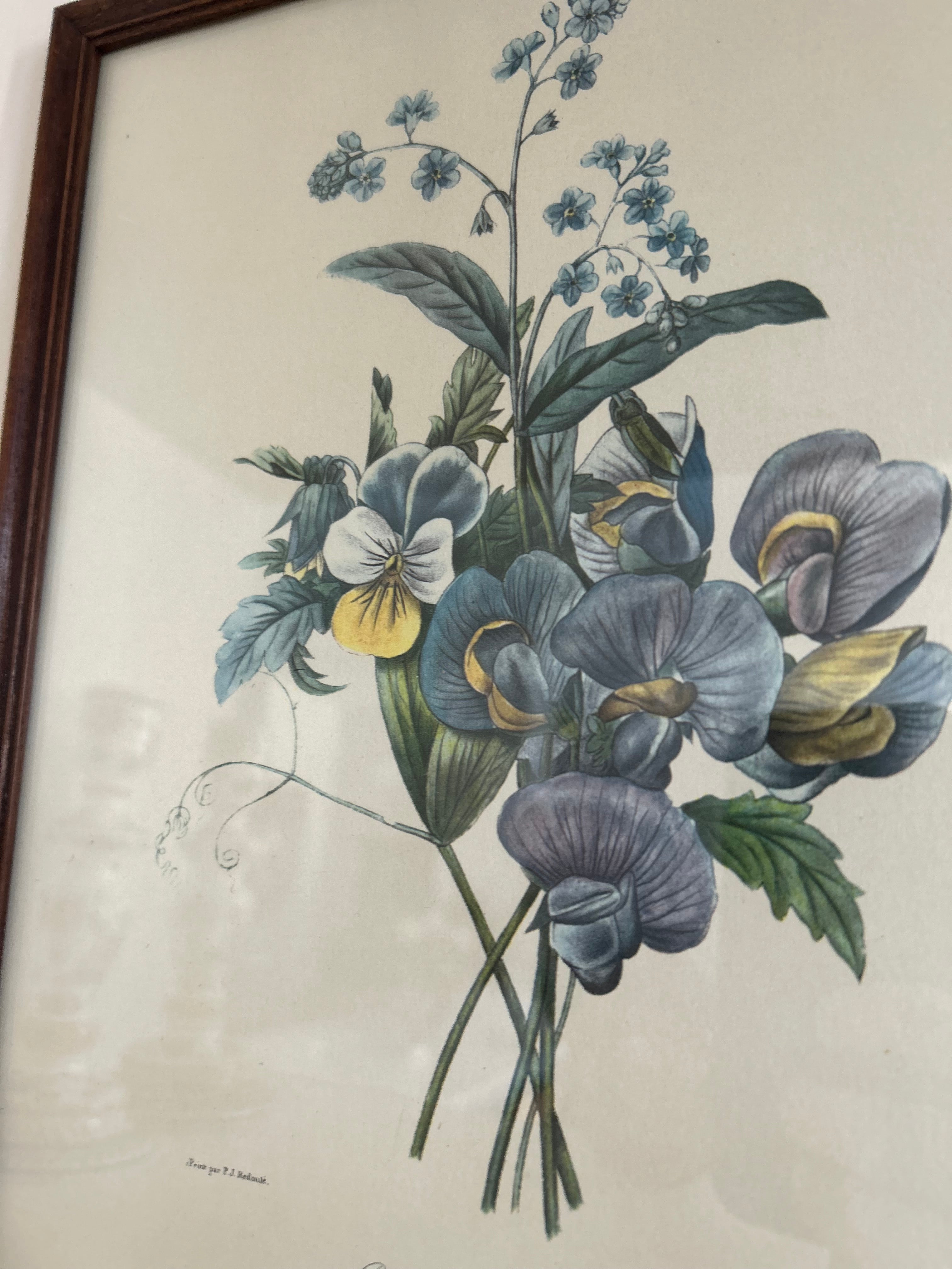 Lithographie florale