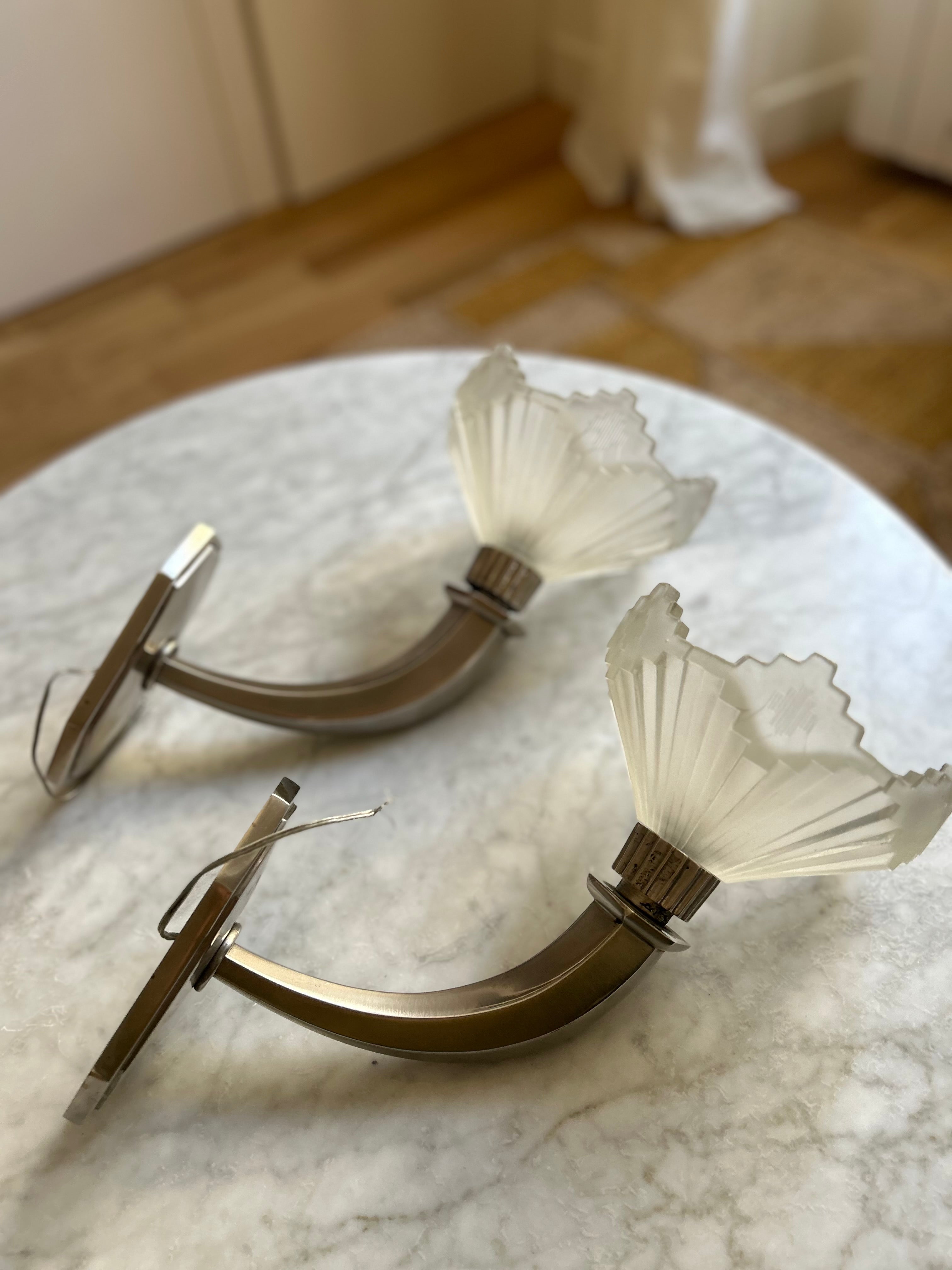 Paire d’appliques Art Déco